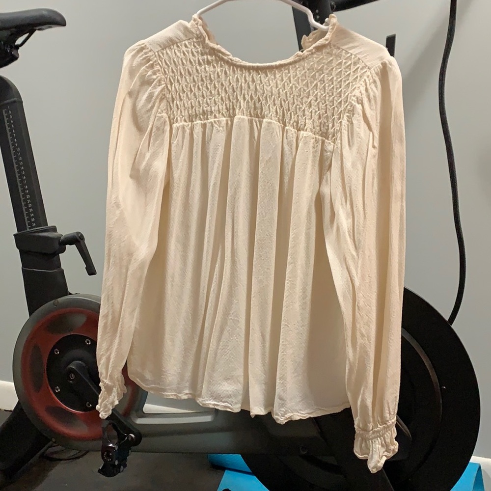 Cream colored blouse